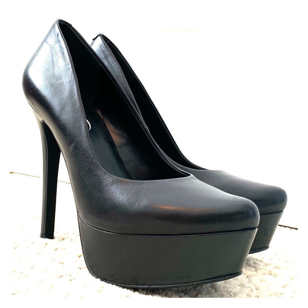 Jessica Simpson Waleo 7.5 Black Leather Pumps
